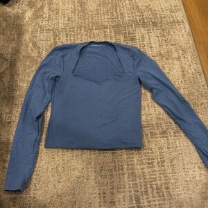Blue Long Sleeve Women's Top